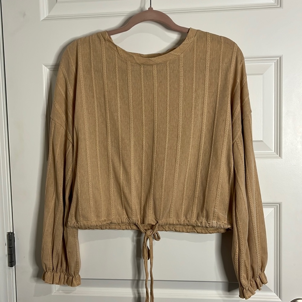 Tan Short Dress Shirt